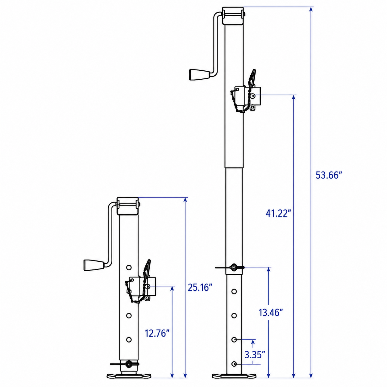 Heavy Duty 7000 LB Trailer Jack